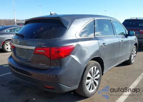 2016 Acura Mdx Technology Acurawatch Plus Packages/Technology Package from USA, damaged, VIN 5FRYD4H49GB053943